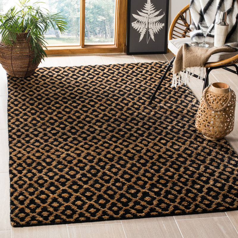 Tapis bohémien en laine, Rectangulaire 8 pi x 10 pi
