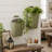 Set of 2 Textured Iron Hanging Planters with Arched Handles