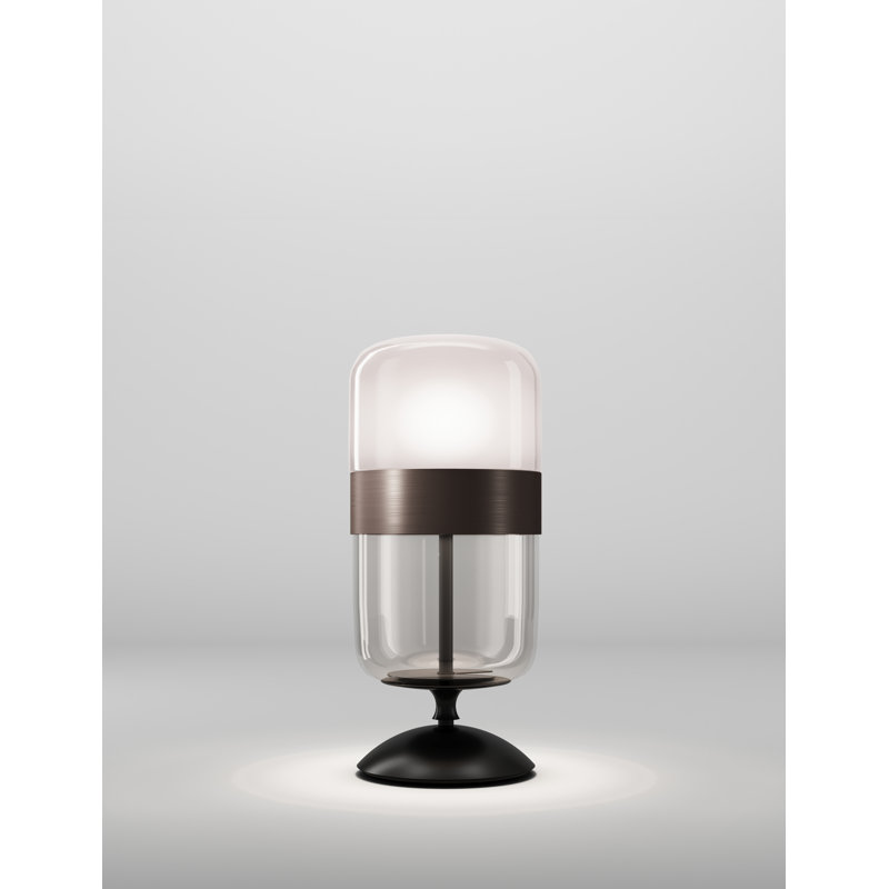 Futura Table Lamp, 19" H x 9" W x 9" D, Smoky Brown