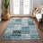 Washable Floral Indoor / Outdoor Rug-305228764