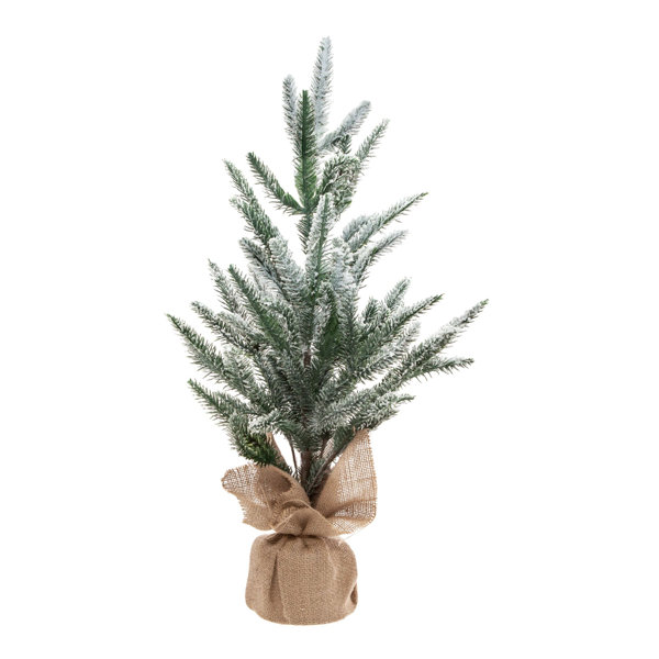 Primrue 24'' Faux Pine Tree in Burlap Freestanding | Wayfair