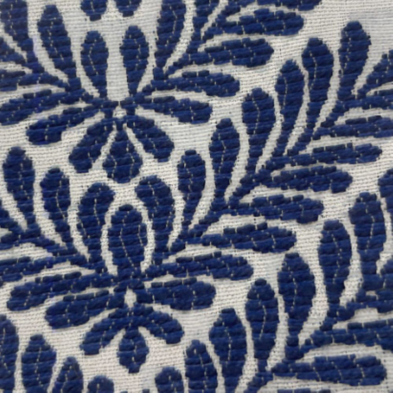 Emmeline Gilded Floral Linen, Lapis