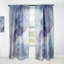 Rideau en velours mauve abstrait - Luxury Luxury Fluide Art - obscurcissant - 1 panneau-71731710