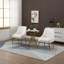 Chaise d'appoint en velours 21,25 po Khivi-834830320