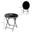 Round Tempered Glass Outdoor Bistro Table - 45 cm W 45 cm D-260837655