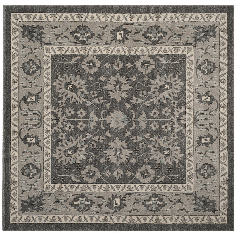 Carmel Carmel Performance Oriental Rug, Square 6'7"