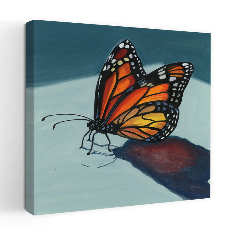 Étude de l'ombre d'un papillon, art contemporain, H 18 po x l 18 po