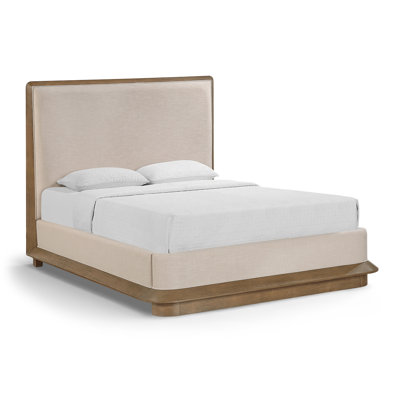 Lit tapissier en tissu Yulia