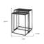 Ensemble de deux tables gigognes en fer noir