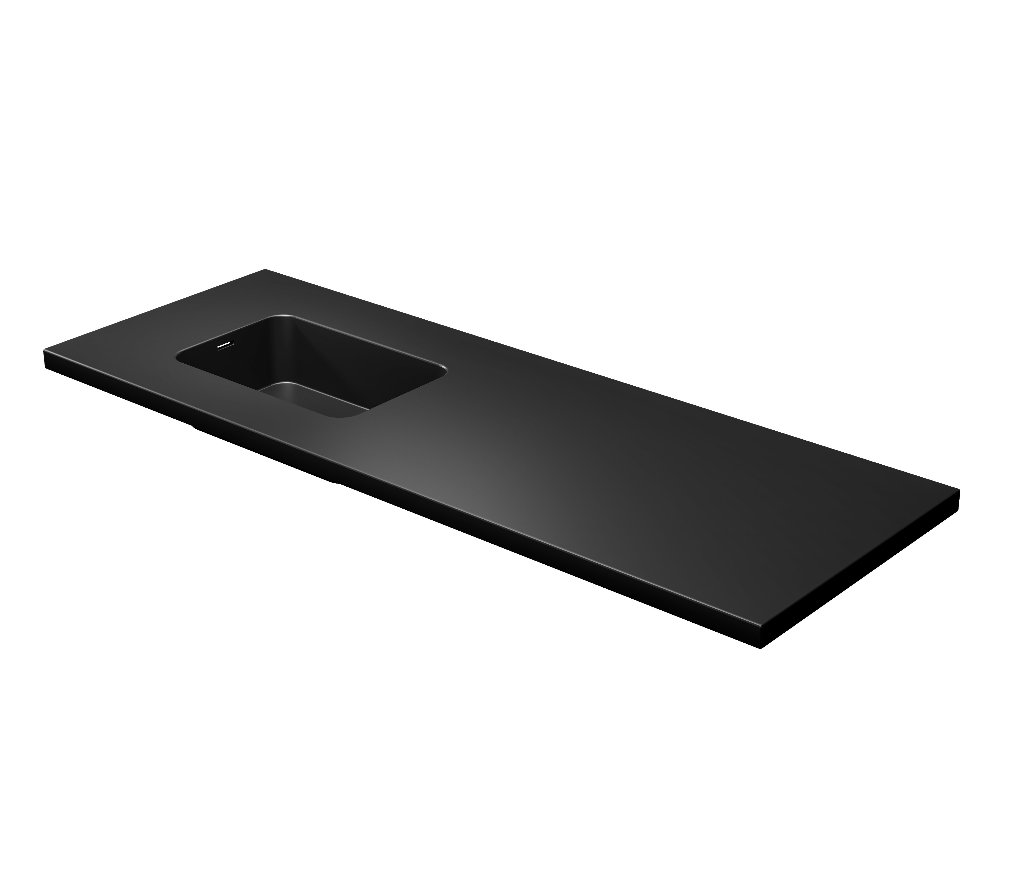 Dyconn 63'' Mixture Of Stone/Aluminum & Resin Double Vanity Top with