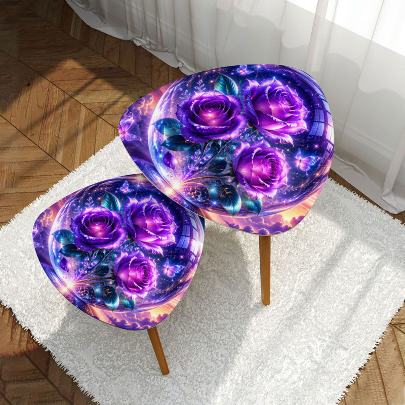 Ensemble de 2 tables gigognes Triangle Nesting