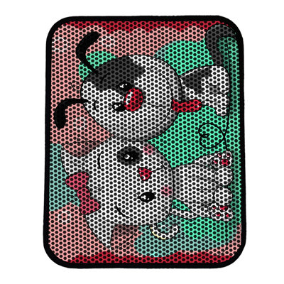 Tapis pour litière de qualité supérieure, 18 po x 24 po | 50% PVC / 50% polyester, lavable à la machine et passer l'aspirateur | Conception durable et facile à nettoyer pour les propriétaires d'animaux de compagnie | Protégez vos planchers des dégâts de la litière