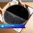30 Inch Round Black Tempered Glass Table Top, 1/4 Inch Thick Round Polished Edge-122766557