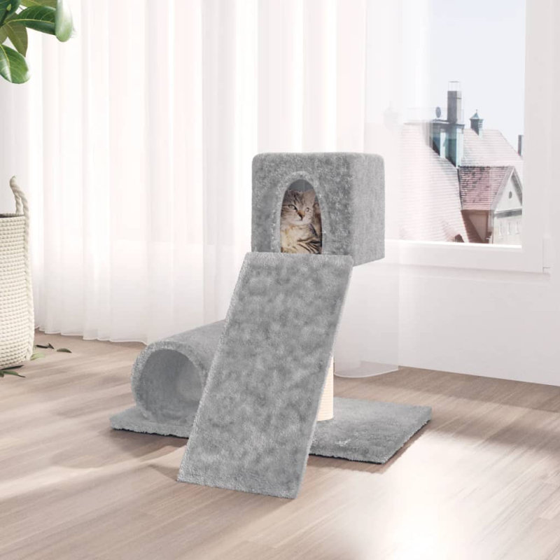 Macsen Cat Perch, Light Grey