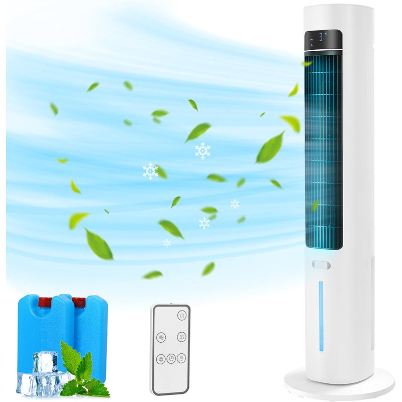 Tower Fan, 50° Oscillating Quiet Cooling Fans, 3-speeds 12-hour Timer, Large Led Display Standing Fans For Bedroom, Portable Floor Fan