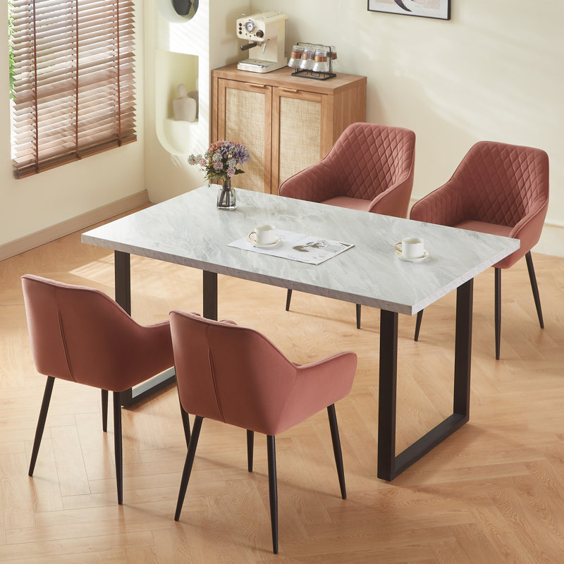 Sexton Upholstered Dining Chair, Rose