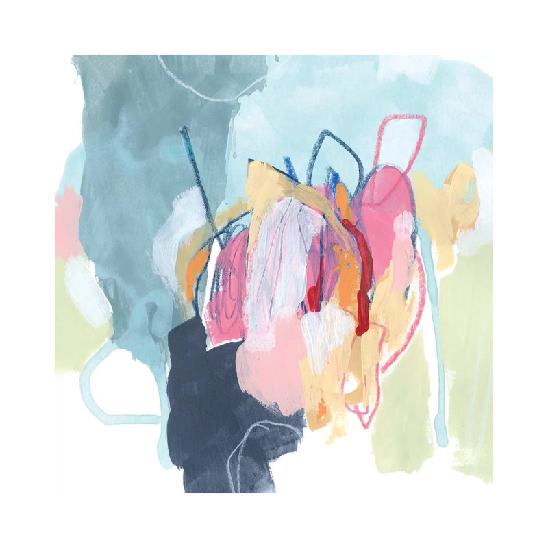 Chromatic Tangle II by June Erica Vess - Wrapped Canvas Print, 45.72cm H x 45.72cm W