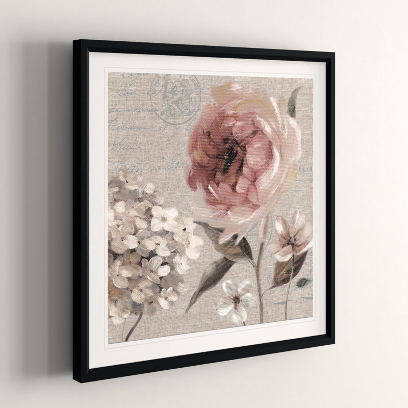 Blush in Bloom II - reproduction de cadre photo, H 26,5 po x l 26,5 po x P 1,5 po