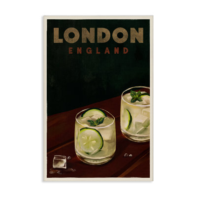 Art mural sur toile London London Cocktail par The Whiskey Ginger