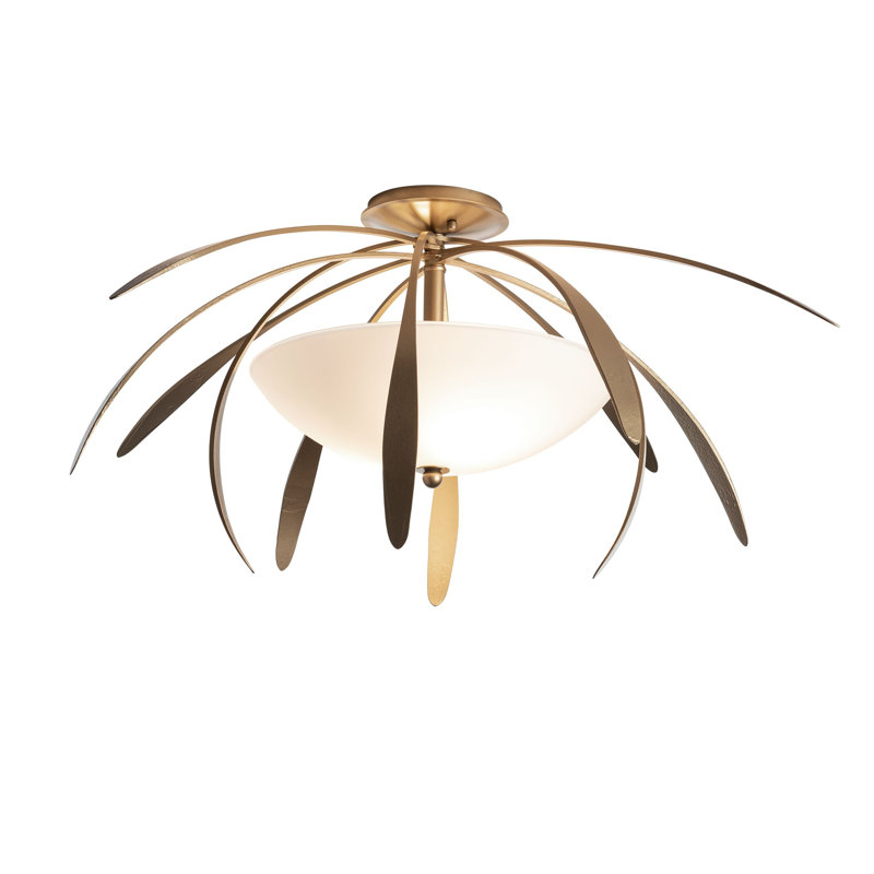 Dahlia 2 - Light Semi Flush Mount, Soft Gold