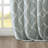Geometric Fretwork Grommet Top Window Curtain Panel-534900651-534900629