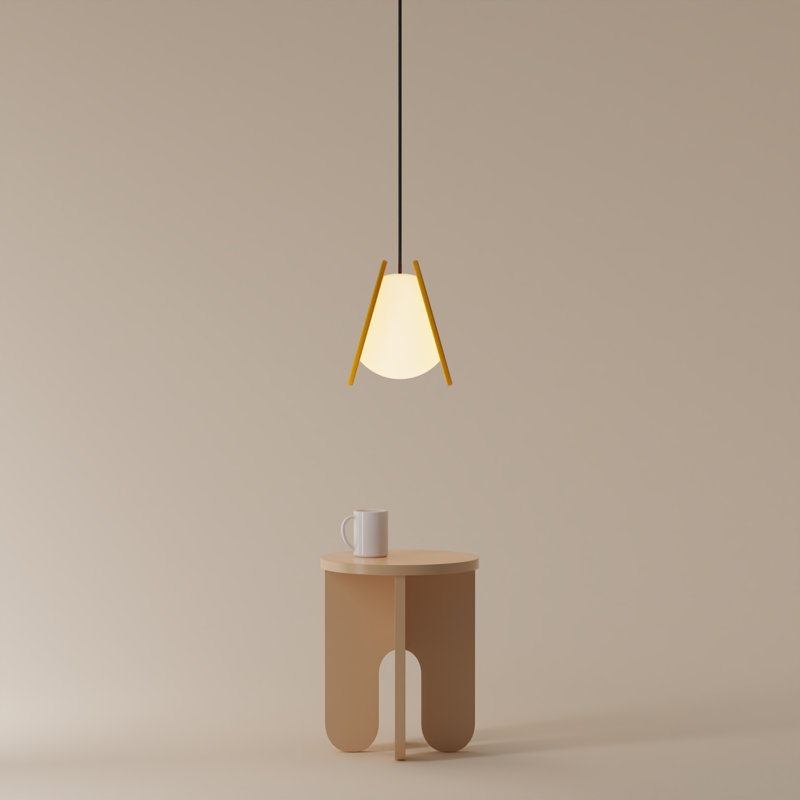 Pendulum Pendant Light, 20" H x 9.69" W x 8.03" D, Black, Sunrise