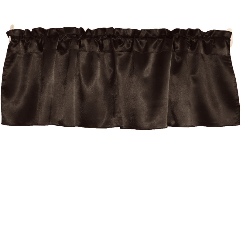 Danijah Tailored Window Valance, 58" W x 32" L, Brown