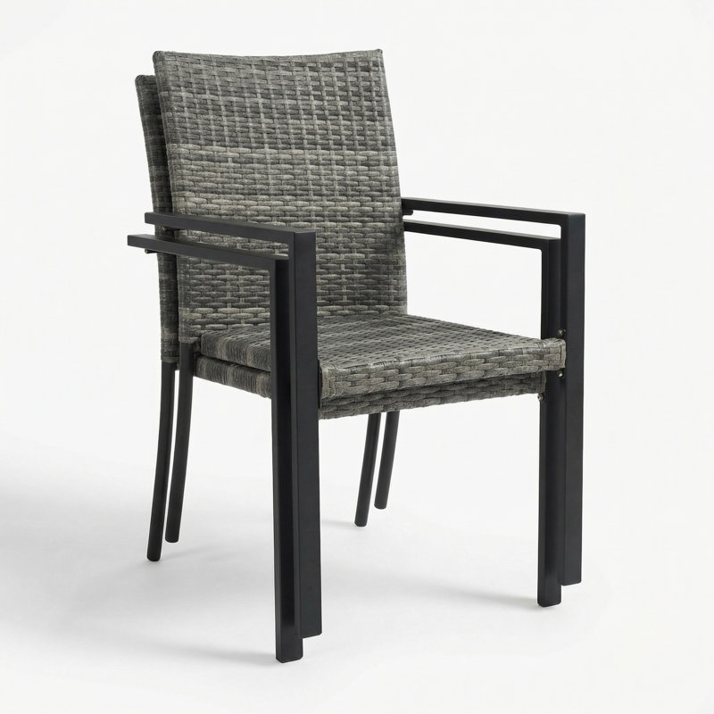 Fauteuils de patio Arden Cove Coastal Wicker, Grey