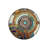 Multicolored Ethnic Motif Patterned Round Woven Base Vintage Decorative Carpet-2106572028