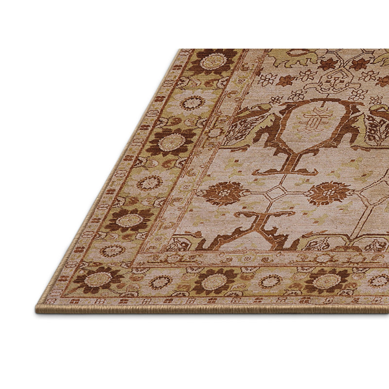 Tapis brun à motif oriental, Rectangle 4 pi x 6 pi