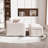 Oversized Upholstered Slipcovered Armchair Comfy Couch Sofa With Ottoman-1759694463