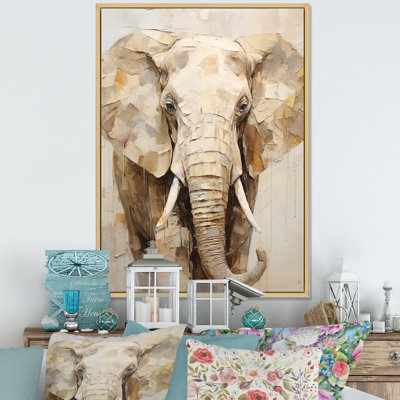 Gentle Elephant Giants I sur impression sur toile