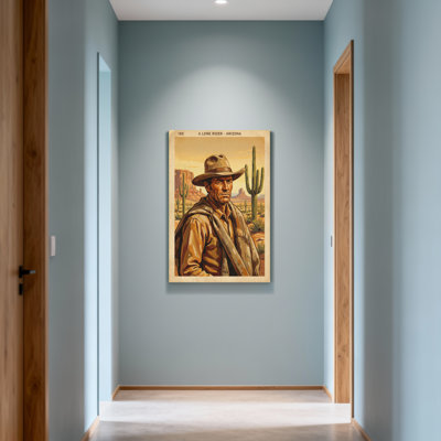 Mode, portrait d'un cowboy solitaire en Arizona
