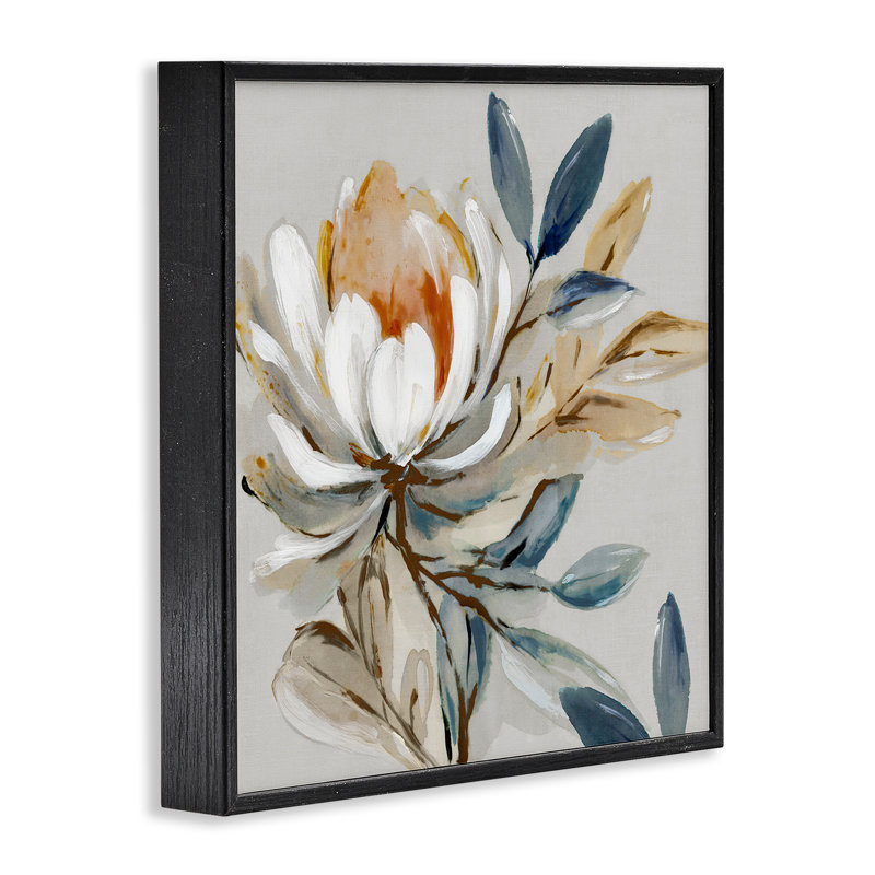 «Blooming Mum», estampe numérique, design par Alex Black, Giclée encadrée noir minuit, H 12 po x l 12 po