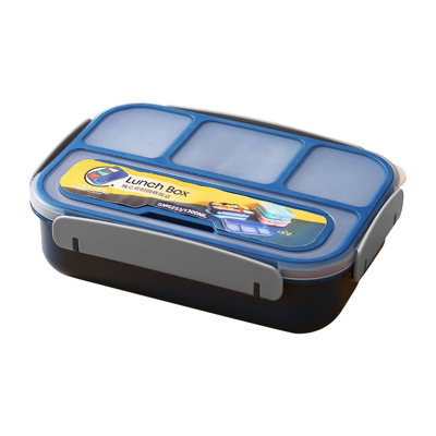 Lunch Boxs 1300ml Leakproof Bento Box With 4 Compartments For Adults Microwave And Dishwasher Safe