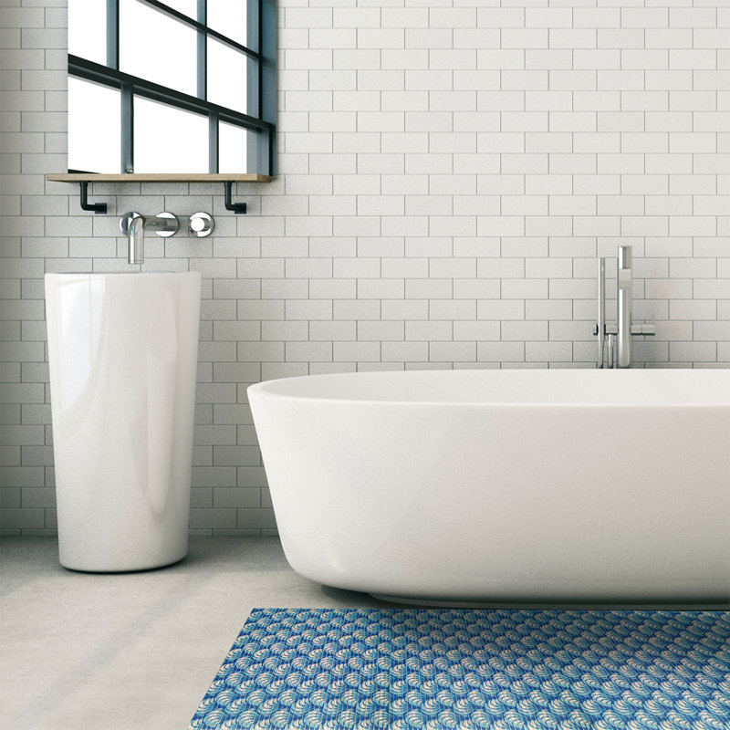 Tapis de bain Falkirk, Bleu