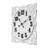 Oversized Flourish Cut-Out 30.12" Wood Wall Clock