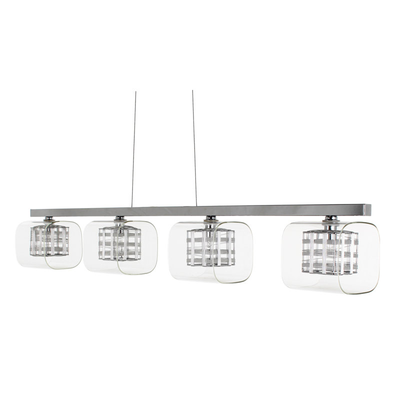 Johnathan 4 - Light Chrome Kitchen Island Pendant