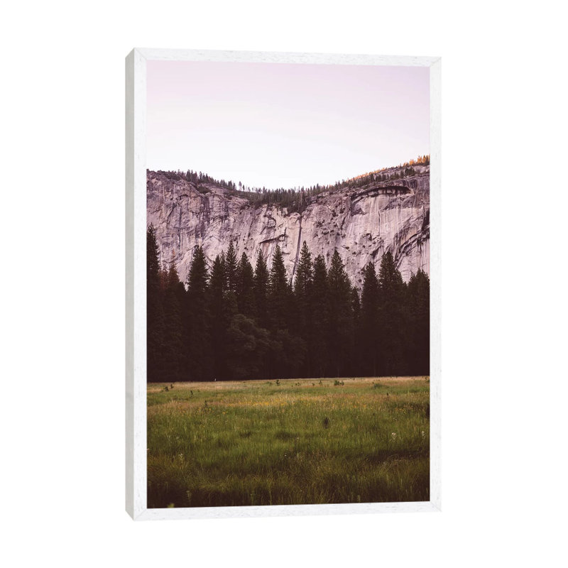 Yosemite Valley V 1 Piece Wall Art on Canvas, 66.04cm H x 45.72cm W x 3.81cm D, White Framed