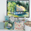 Vieille maison blanche à la campagne - Peinture sur toile