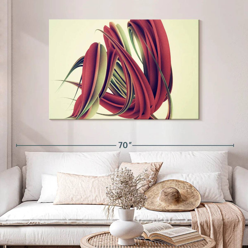 Avery Abstract Twisted Shape, 32" H x 48" W