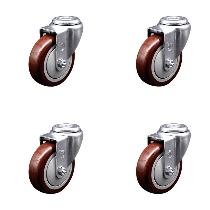 Polyurethane Caster, Maroon
