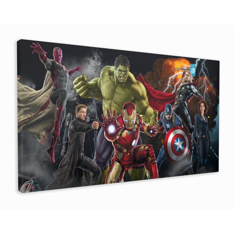 Avengers - Wrapped Canvas Print, 33cm H x 53cm W x 2cm D