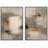 Soft Neutral Abstract Artwork with Linear Black Accents, Living Room Pictures, Framed Canvas Giclee Print Wall Art-125390489-125390490