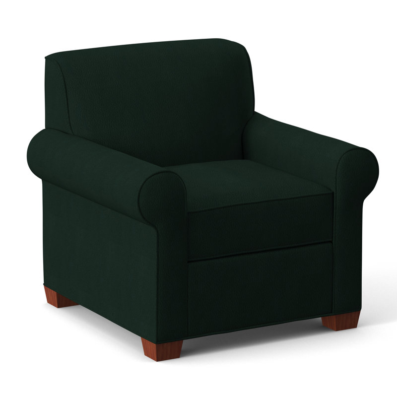 Finn Upholstered Armchair, BM Cherry, Dillon Black