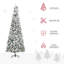 Arbre de Noël artificiel enneigé 9 pi avec des branches de pin réalistes, pommes de pin, baies, ouverture automatique