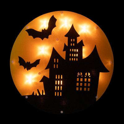 Silhouette de fenêtre d'Halloween 13,75 po