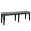 Banc rembourré en lin Reber