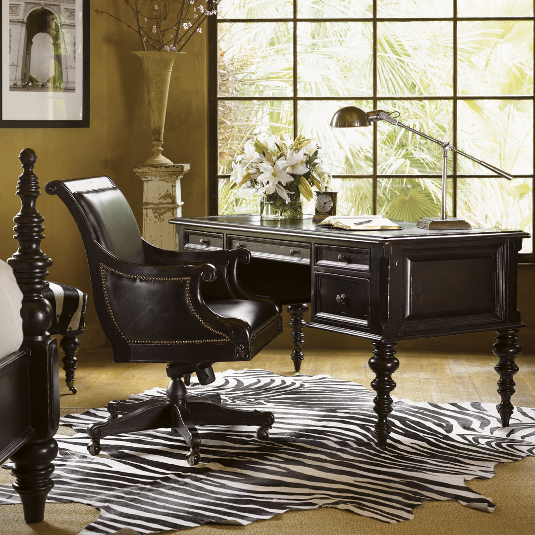 Kingstown Solid Wood Executive Desk and Chair Set Tommy Bahama Home