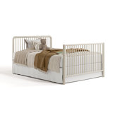 Porto Deluxe 5-in-1 Convertible Crib with Bonus Toddler Guardrail
